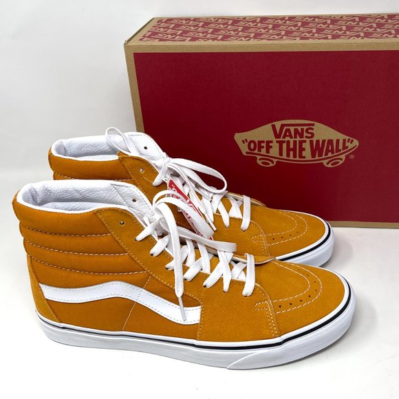 💖MEGA SALE💖Vans Sk8 Hi Man's Skateboarding Orange Suede Canvas VN0A5KRH8ED - Picture 8 of 11